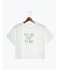 Te chichi TERRASSE/【接触冷感】箔プリントクロップドTシャツ/508218792