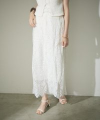 NICE CLAUP/OLIVE des OLIVE OUTLET/スクエアパネルレーススカート/508218820