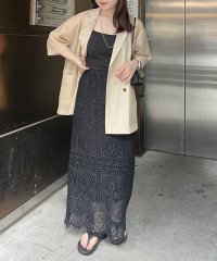 NICE CLAUP/OLIVE des OLIVE OUTLET/スクエアパネルレーススカート/508218820