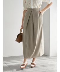 Te chichi/麻調フロントホックタックナロースカート（セットアップ可）/508218965
