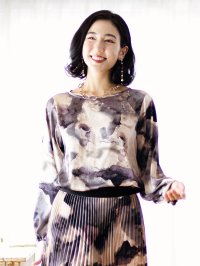 SPECCHIO/スペッチオ SPECCHIO ストレッチサテンブラウス/508219006