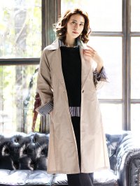 SPECCHIO/スペッチオ SPECCHIO シャンブレータフタ テーラー襟ドレスコート/508219009