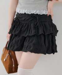NICE CLAUP/OLIVE des OLIVE OUTLET/【＠re.__mi23セレクト】シボシボティアードミニスカート/508219122