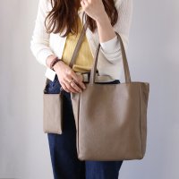 Jamale/ジャマレ Jamale [Jamale]牛革レザートートバッグ スマホポーチ 日本製/508219197