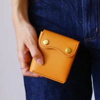 Jamale/ジャマレ Jamale [Jamale]ヌメ革レザーコンパクト財布 ギャルソン/508219208