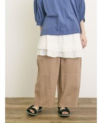 Samansa Mos2/製品染めバイオ加工切替パンツ/508219585