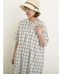 Samansa Mos2/【クールコットン】編み上げ前後2WAYチュニック/508219587