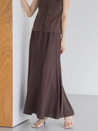 Droite Lautreamont/ドロワット ロートレアモン Droite lautreamont レーヨン麻スカート≪手洗い可能≫/508219871