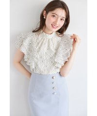 tocco closet/トッコクローゼット tocco closet フラワーレースラッフルフリルブラウス/508219874