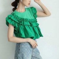 Sawa a la mode/サワアラモード Sawa a la mode オーラを放つアシメデザインフリルカットプルオーバー/508219963