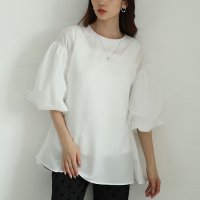 Sawa a la mode/サワアラモード Sawa a la mode カラバリ豊富なバルーンスリーブフレアチュニック/508219967