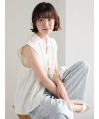 Samansa Mos2 blue/【Made in India】リボンベスト/508220014