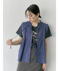Samansa Mos2 blue/【Made in India】リボンベスト/508220014