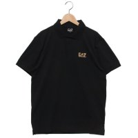 EA7 EMPORIO ARMANI/イーエーセブン エンポリオ アルマーニ EA7 EMPORIO ARMANI Tシャツ カットソー トレインコアアイディー ポロシャツ エアセッテ ロゴ ブラッ/508220018