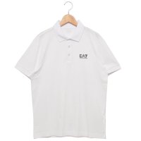 EA7 EMPORIO ARMANI/イーエーセブン エンポリオ アルマーニ EA7 EMPORIO ARMANI Tシャツ カットソー トレインコアアイディー ポロシャツ エアセッテ ロゴ ホワイ/508220020