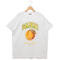 GANNI/ガニー GANNI Tシャツ カットソー ホワイト オレンジ レディース GANNI T3529 151/508220028