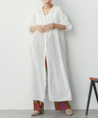 Noia/ノイア Noia キャンブリックボイル タックギャザーシャツワンピース/508220061