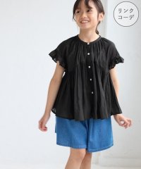 ROPE' PICNIC　KIDS/【KIDS/キッズ】コットンボイルギャザーブラウス/リンクコーデ/508220217