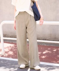 SLOBE IENA/《追加》リネン混イージースラックス/508220226