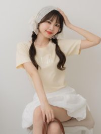 Emsexcite/エムズエキサイト ems excite スパンコールロゴTEE/508220269