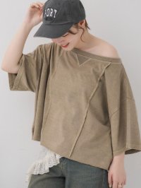 RETRO GIRL/レトロガール RETRO GIRL リメイク切替ワンショルTEE/508220273