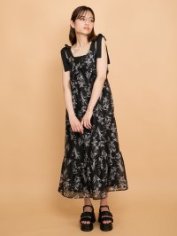 QUEENS COURT/クイーンズコート QUEENS COURT フラワーリボンジャンパースカート≪手洗い可能≫/508220277