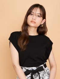 QUEENS COURT/クイーンズコート QUEENS COURT レーヨンニットフレンチトップス/508220279