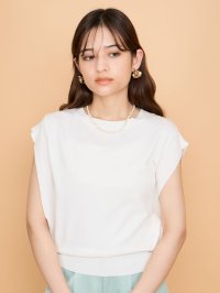 QUEENS COURT/クイーンズコート QUEENS COURT レーヨンニットフレンチトップス/508220279