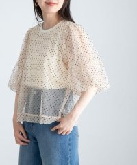 URBAN RESEARCH Sonny Label/『WEB限定』チュールドットタンクトップドッキングプルオーバー/508220411