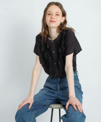 URBAN RESEARCH Sonny Label/エアリーコットンフリルフレンチシャツブラウス/508220415