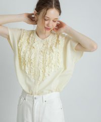 URBAN RESEARCH Sonny Label/エアリーコットンフリルフレンチシャツブラウス/508220415