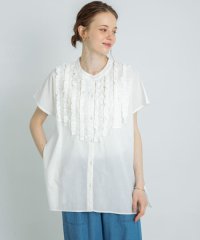 URBAN RESEARCH Sonny Label/エアリーコットンフリルフレンチシャツブラウス/508220415