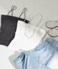 SHIPS WOMEN/〈接触冷感〉ベア フライス カップ付 2ストラップ キャミ/508220582