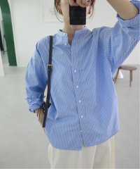 SLOBE IENA/《追加予約》ROYAL NAVY/ロイヤルネイビー SLOBE別注 バンドカラーシャツ/508220593