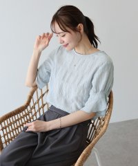 BLUEEAST/ブルーイースト BLUEEAST シアードット半袖ブラウス/508220738