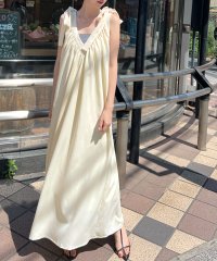 futier land/フューティアランド Futier Land Vネック肩リボンワンピース/508220751