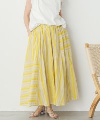 Noia/ノイア Noia コットンボイル ストライプ柄スカート/508220842