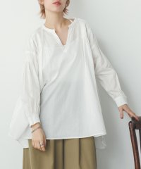 Noia/ノイア Noia キャンブリックボイル タックギャザーブラウス/508220843