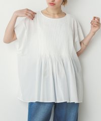 Noia/ノイア Noia キャンブリックボイル ピンタックブラウス/508220844