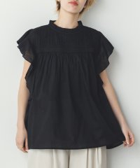 Noia/ノイア Noia キャンブリックボイル ピンタックフリルブラウス/508220845