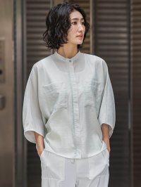 la.f…(Lsize)/ラ エフ エルサイズ la.f…(Lsize) 【大きいサイズ】シアーバンブーブラウス≪洗濯機で洗える≫/508220863