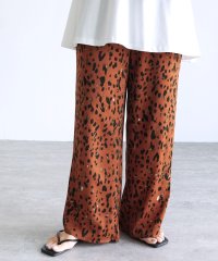 reca/レカ reca リラクシー配色レオパードパンツ（on5003804）/508220884