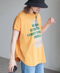 reca/レカ reca 接触冷感☆ラウンドヘム配色ロゴチュニック（on5643559）/508220887