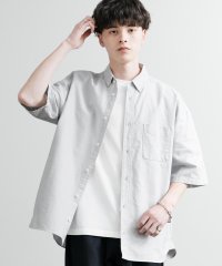 Rocky Monroe/ロッキーモンロー Rocky Monroe カジュアルシャツ ボタンダウン 半袖 メンズ レディース オックスフォード ボクシーAライン日本製 Upscape /508220910