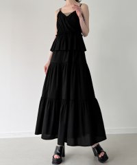 JUNOAH/ジュノア JUNOAH レーストリムコットンティアードキャミワンピース/508221258