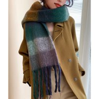 miniministore/ミニミニストア miniministore カシミヤ風マフラーチェック柄 大判 厚手/505757842