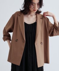 GALLEST/【接触冷感／セットアップ可】モードフィットダブルボタンジャケット【カセット服/オケージョン/通勤】/507976300