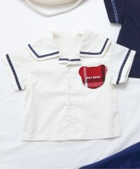 apres les cours/tiny bear セーラー衿半袖シャツ/508013482