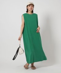 green label relaxing/【WEB限定】＜at ease＞ノースリーブ タック カットソー ワンピース/508153401
