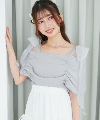 MAJESTIC LEGON/肩リボンオフショルカットトップス/508161758